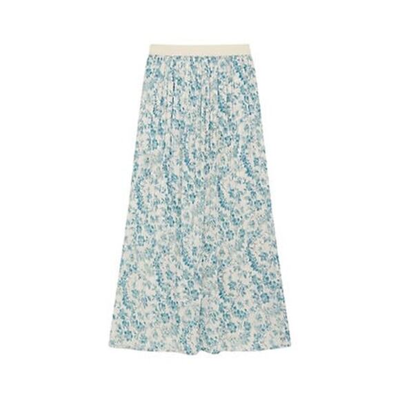 TUCKERNUCK Jardin De Fleurs Plisse Crinkle Terra Skirt Size XL NWT - Picture 8 of 8